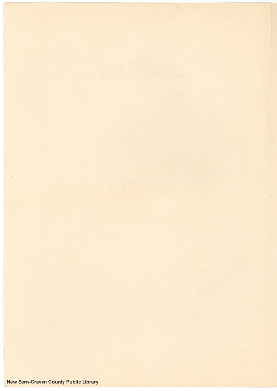 Craven County Farm Life School Graduation Announcement, 1928