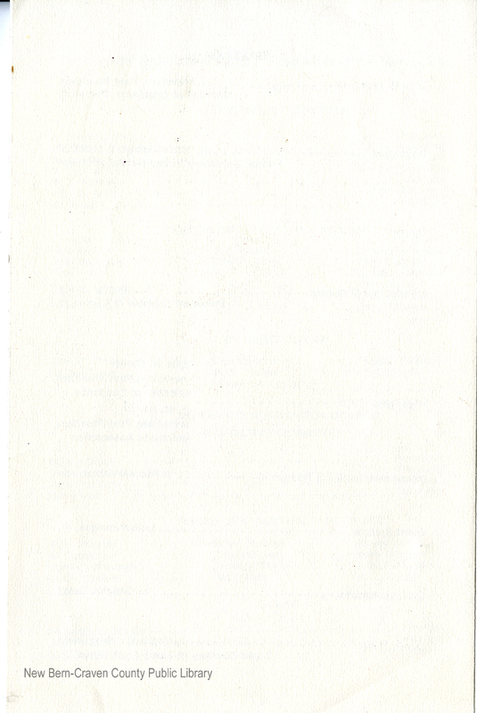 New Bern-Craven County Chamber of Commerce, Inc. and New Bern Merchants Association Annual Banquet for the Bicentennial of the American Revolution