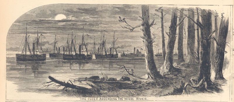 The Fleet Ascending The Neuse River