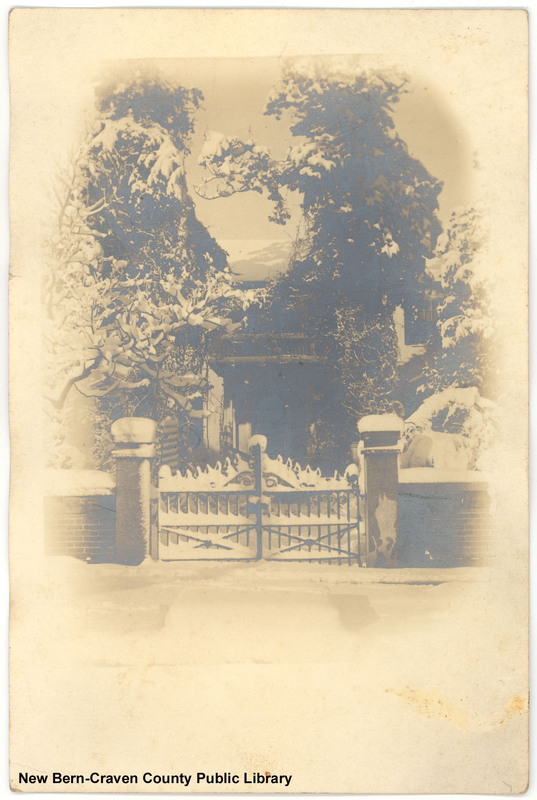 Photograph of the Gate at the John Wright Stanly House Photograph of the Gate at the John Wright Stanly House