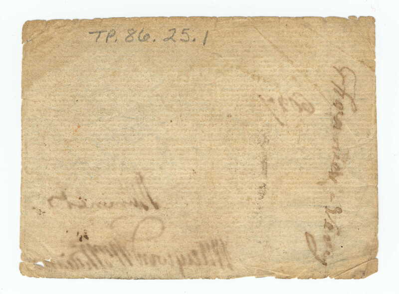 NC 1776 $3, reverse
