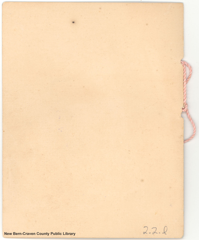 Craven County Farm Life School Graduation Announcement, 1918