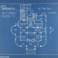 Plans and drawings, Residence of Mr. J.B. Blades, New Bern, N.C.