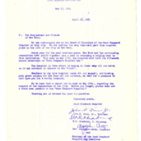 Good Shepherd Hospital Correspondence 1964