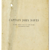 A Sketch of the Military Career of Captain John Daves of the North Carolina Continental Line of the Army of the Revolution Together With Some Facts of Local and Family History