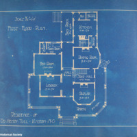 Plans and possible photograph, Residence of Dr. Henry Tull, Kinston, N.C.