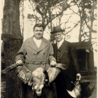 Babe Ruth and Frank Stevens at Camp Bryan 