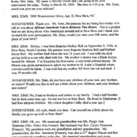 Between Two Rivers Oral Interview With Beatrice Sims Part B