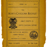 The North Carolina Booklet: The Battle of Moore's Creek Bridge