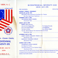 1976 Program for the Bicentennial for the American Revolution
