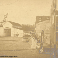 Side-show at Fair, April 1900