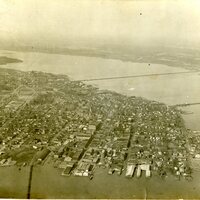 Aerial view of New Bern, ca. 1932
