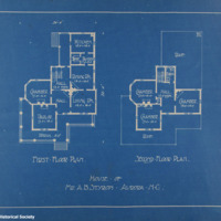 Plans, House of Mr. A.B. Styron, Aurora, N.C.