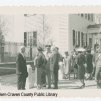 One of six photos, Tryon Palace Grand Opening, crowd shot