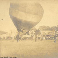 Hot-air Balloon at Fair, April 1900