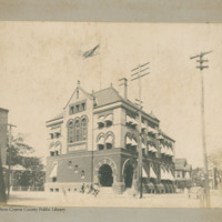 Federal Post Office (now City Hall) without Clock Tower, corner of Pollock and Craven Streets