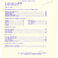 Good Shepherd Hospital Monthly Reports