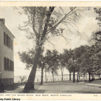 East Front Street and the Neuse River, New Bern, North Carolina