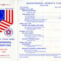 1975 Program for the Bicentennial for the American Revolution